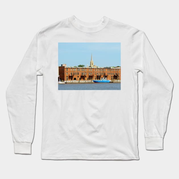 Wilmington Waterfront Long Sleeve T-Shirt by Cynthia48